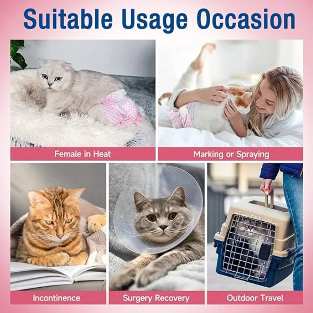 Pet Soft Disposable Cat Diapers 24 Pack Size S